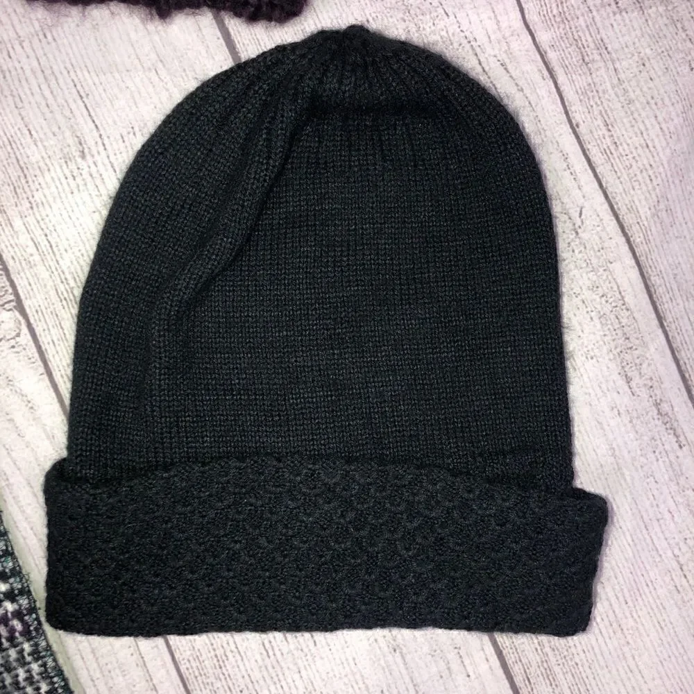 AE outfitters, merona beanie, plaid scarf
